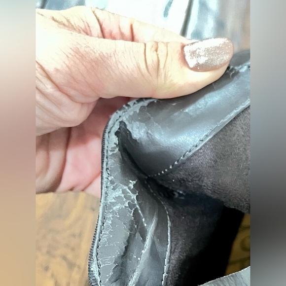 Sam Edelman Grey Genuine Suede Leather Distressed Ankle Bootie Boot Size 6.5 - Picture 4 of 4